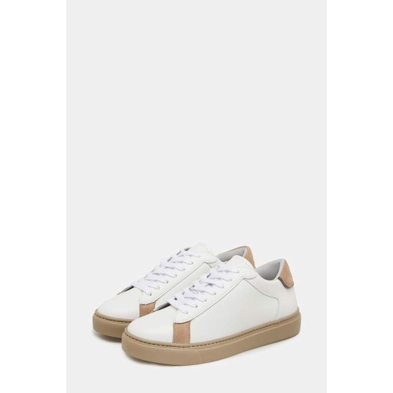 Fabiana Filippi WHITE LEATHER SNEAKER Fabiana Filippi WHITE LEATHER SNEAKER