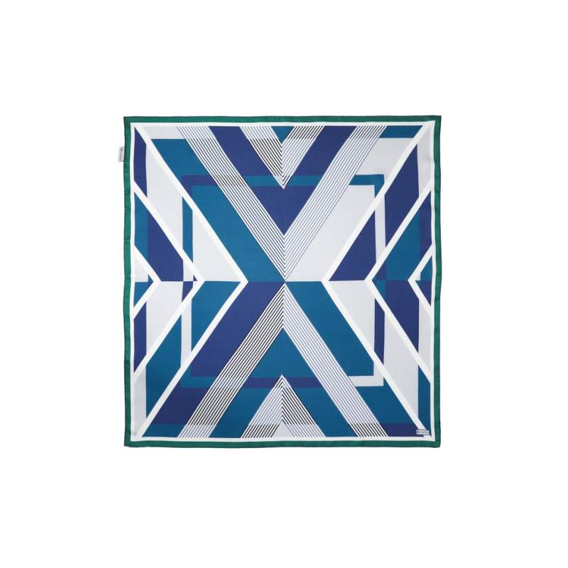 VAKKO GEOMETRIC PATTERNED SILK SCARF VAKKO GEOMETRIC PATTERNED SILK SCARF
