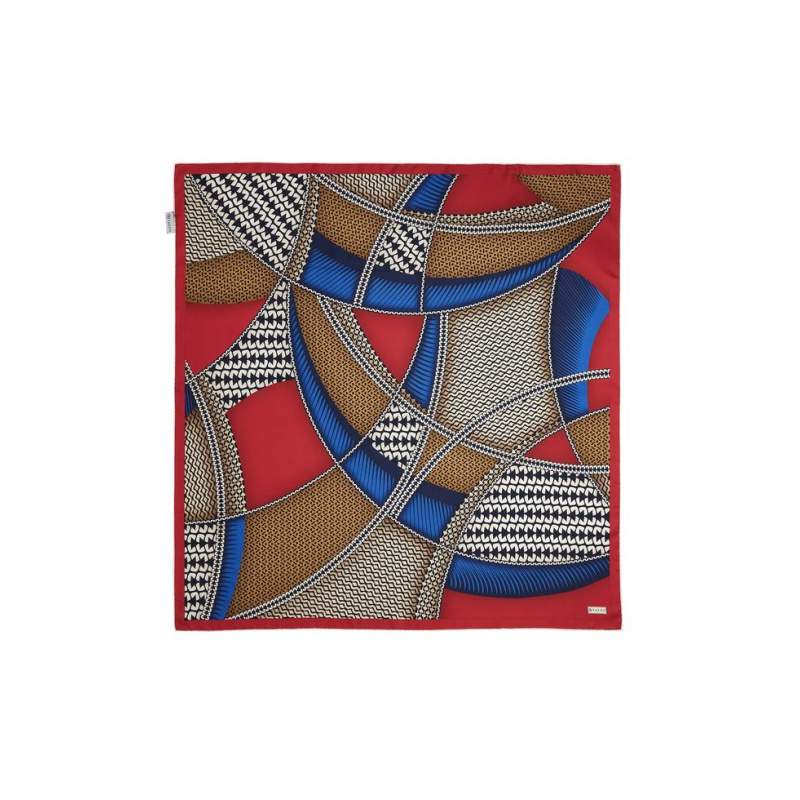 VAKKO GEOMETRIC PATTERNED SILK SCARF VAKKO GEOMETRIC PATTERNED SILK SCARF