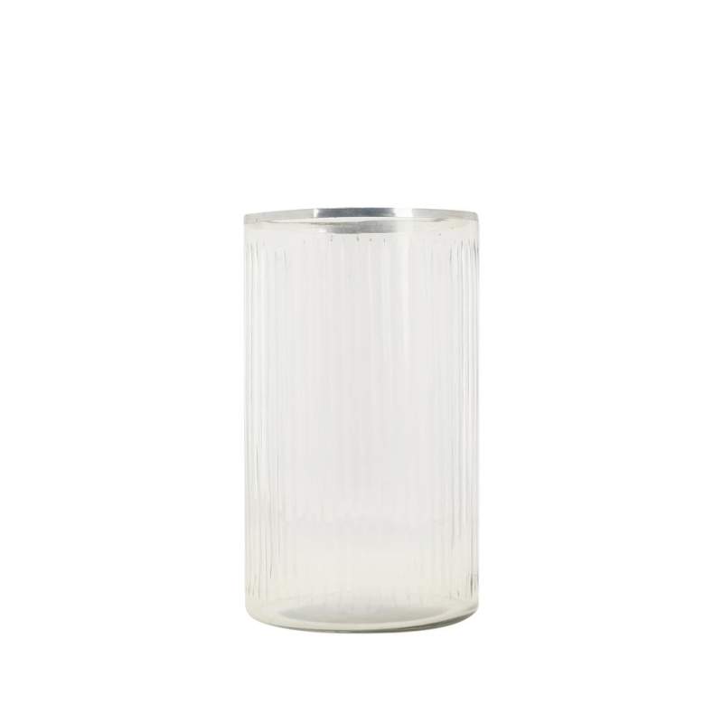 VAKKO GLASS CYLINDER CANDLE HOLDER LARGE