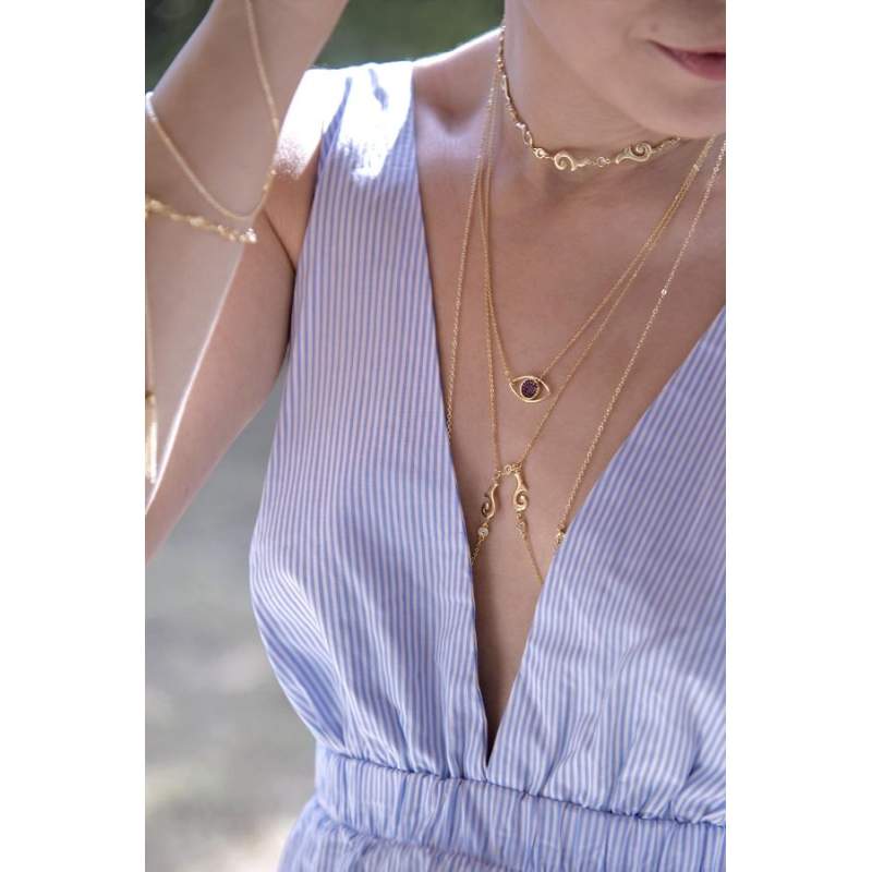 SHOW TIME ALIA -DAINTY BODY NECKLACE