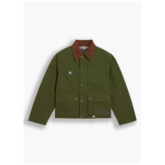 Levis A1830-0001 The Fishing Jacket Mossy Jacket Collar Green ...