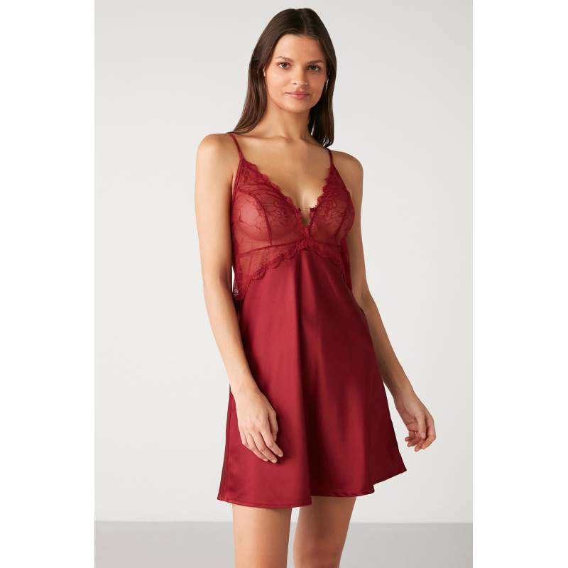 Wish Lace Satin Nightgown