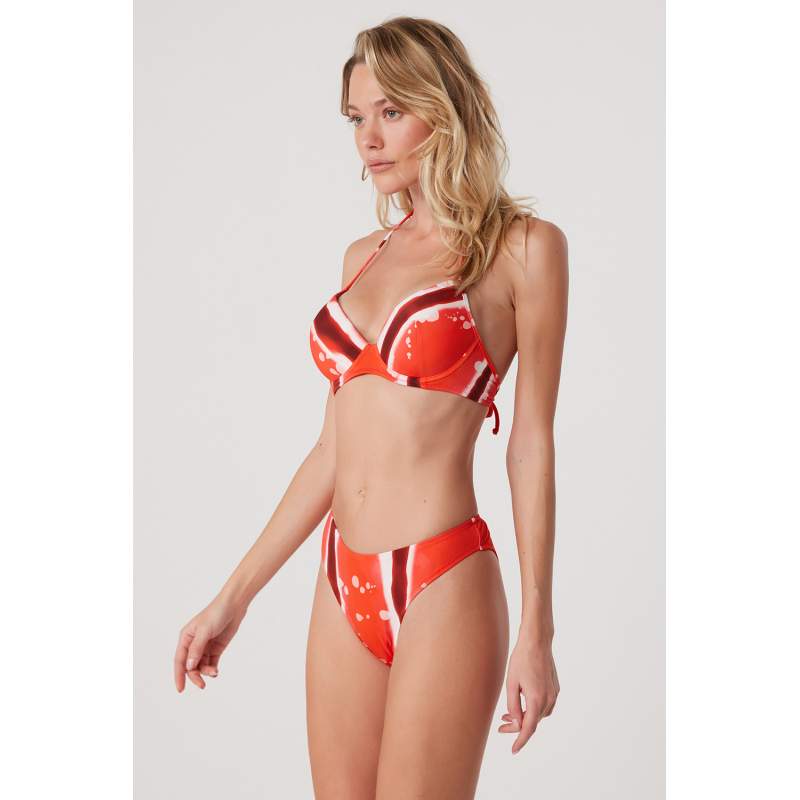 Anafi Patterned Filled Bikini