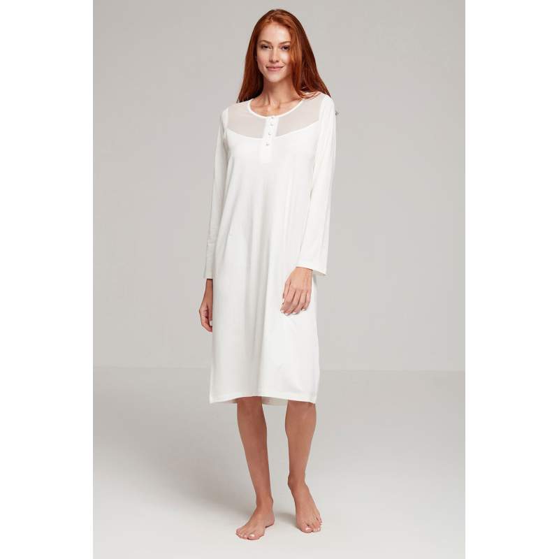 Stylish Nightgown with Mummy Buttons