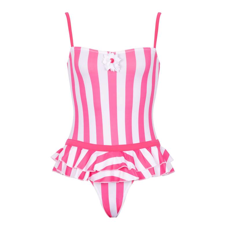 Romy Ç Striped Frilly GirlÇ Kids Swimsuit