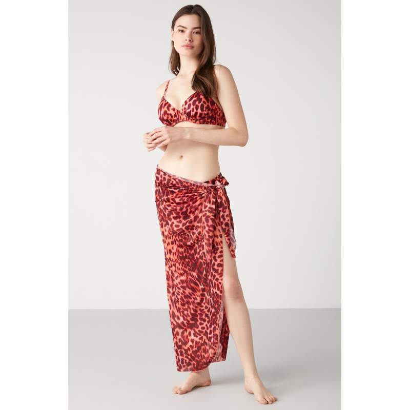 Lohem Leopard Patterned Pareo