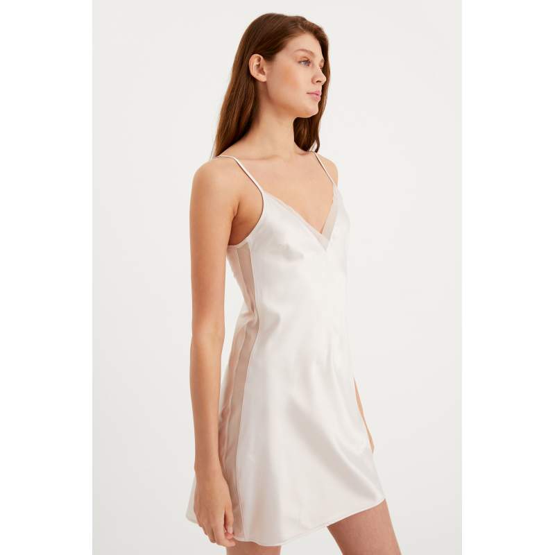 Alisa Transparent Detailed Nightgown