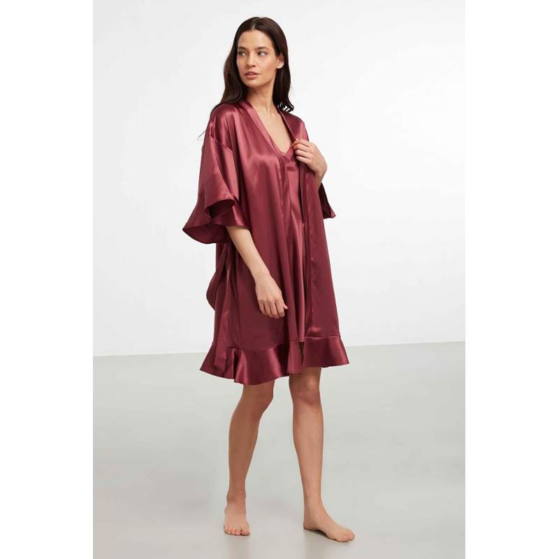 Alisa Satin Dressing Gown