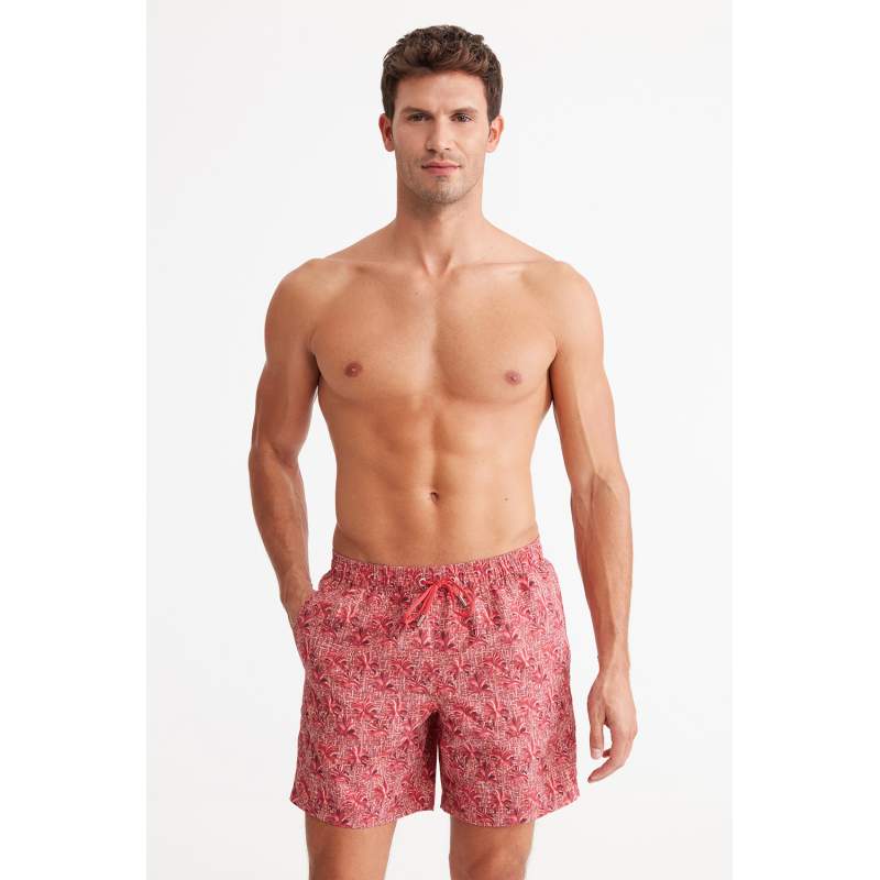 Palma Palm Patterned Beach Shorts