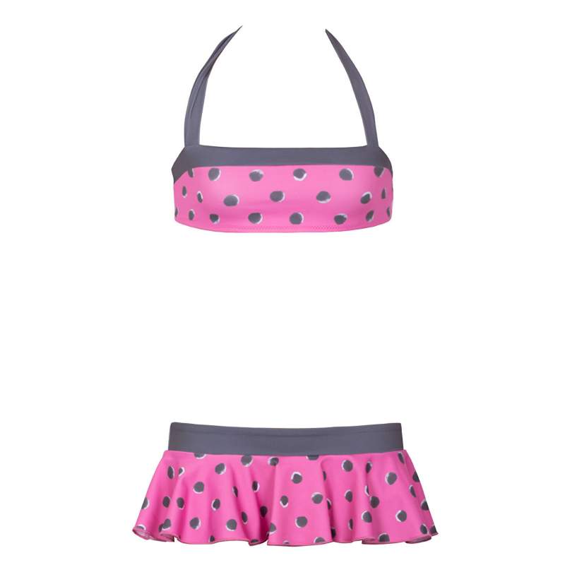 Ella Point Patterned Skirt Bikini Set