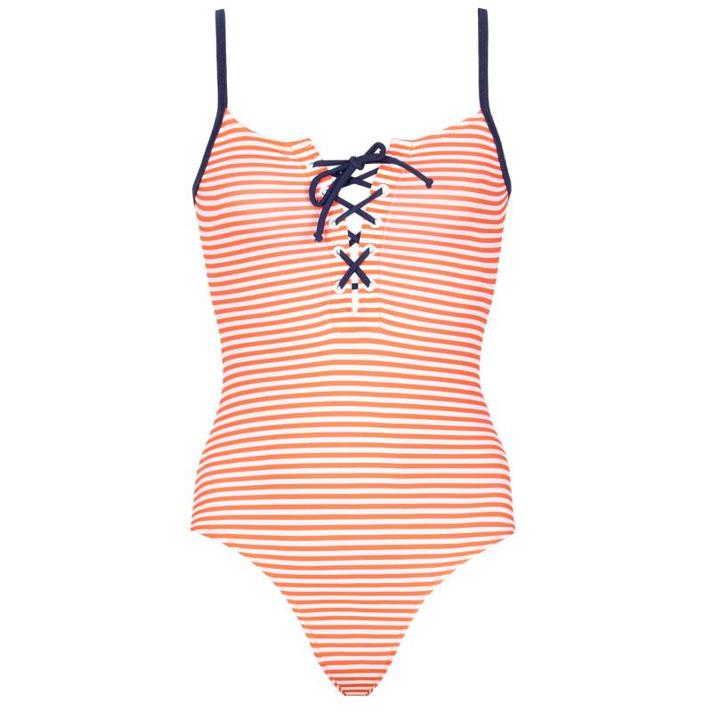 Jena Ç Striped Contrast Stripe Ç Kids Swimwear