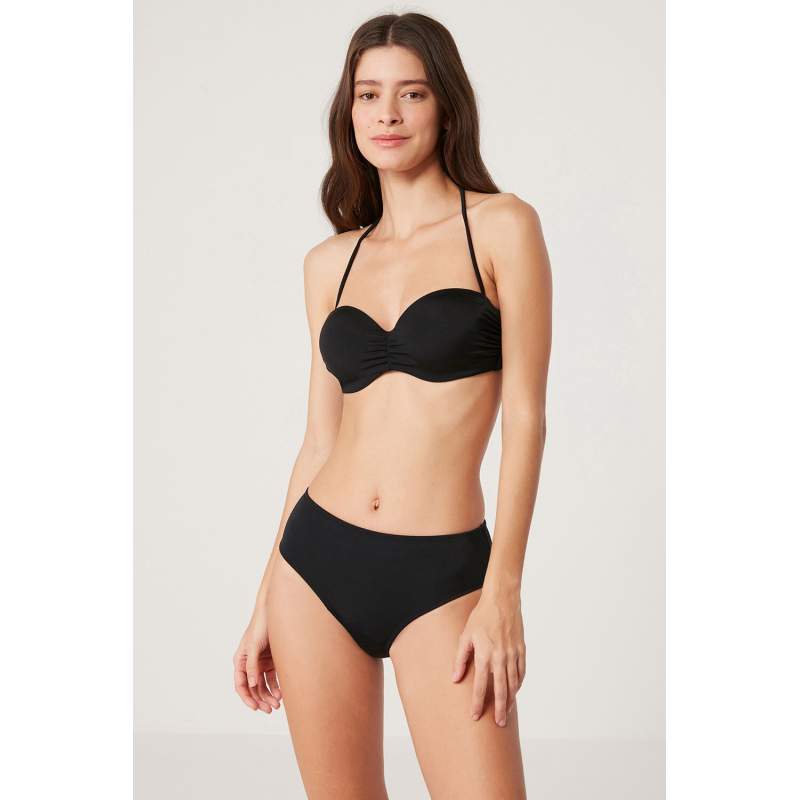 Vina Straight Color Strapless Filled Top