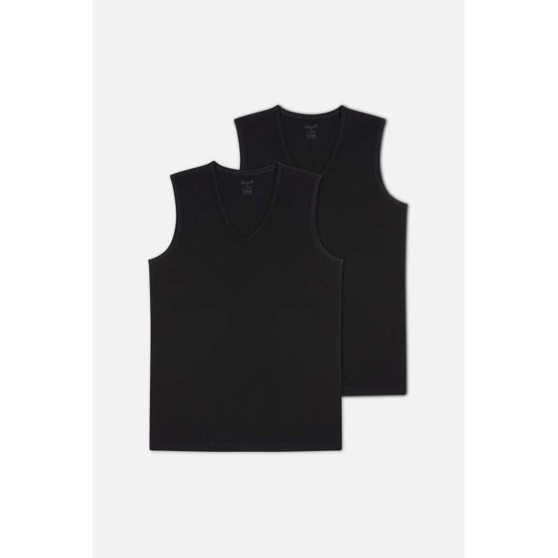 Barry V-Neck Cotton 2-pack Mens Athlete