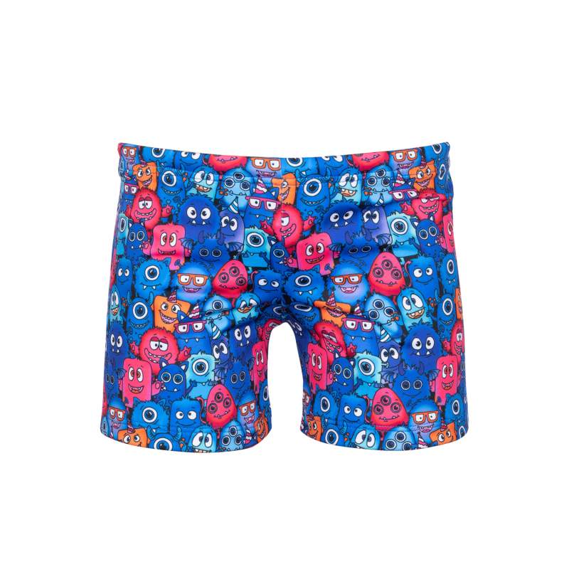 Flashy Cute Monster Patterned Shorts Swimwear Flashy Cute Monster Patterned Shorts Swimwear