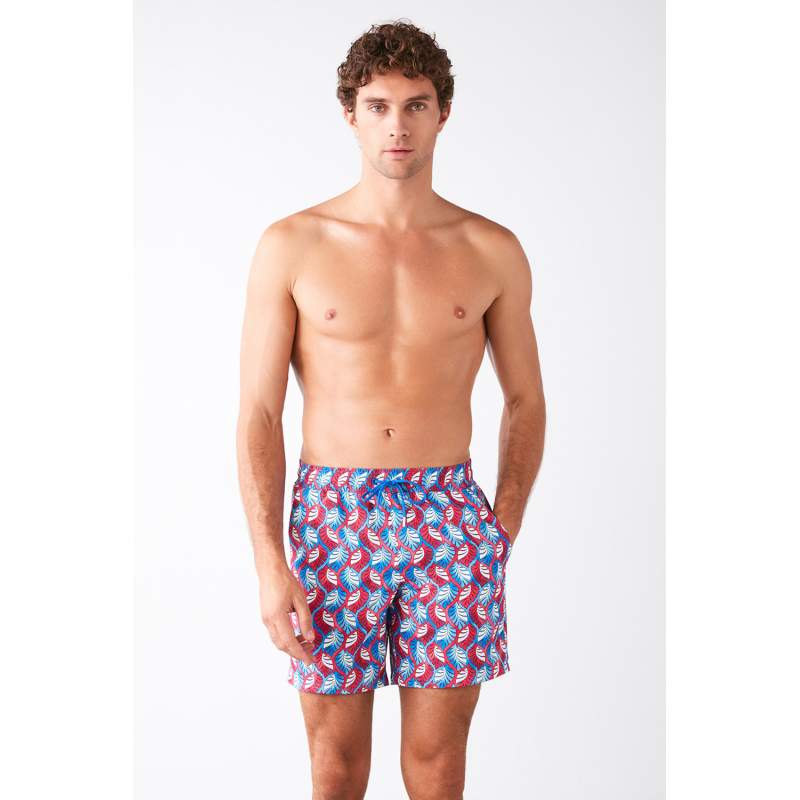 Peace Leaf Printed Marine Shorts