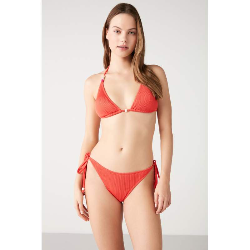 Ruzen Self-Textured Brazilian Bikini
