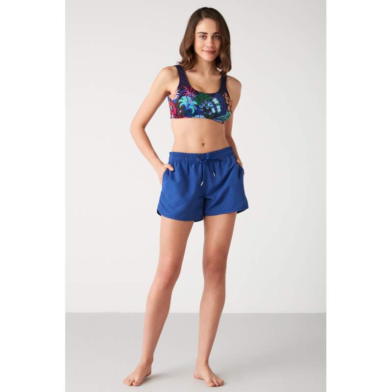 Soft Pocket Elastic Waist Short Shorts
