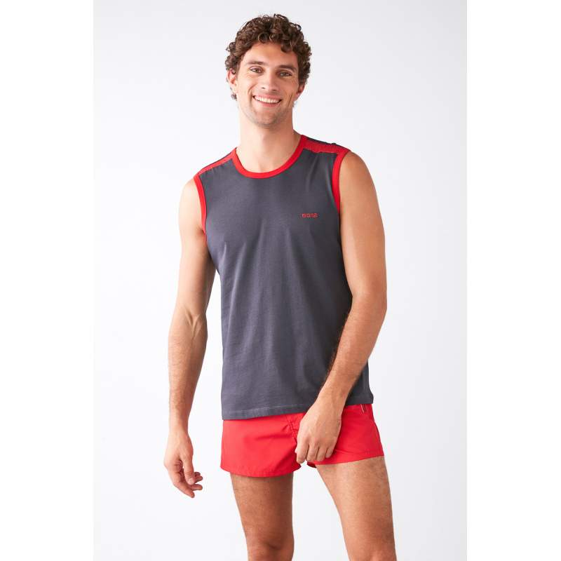 Mesh Detailed Zero Sleeve Marine Athlete Mesh Detailed Zero Sleeve Marine Athlete