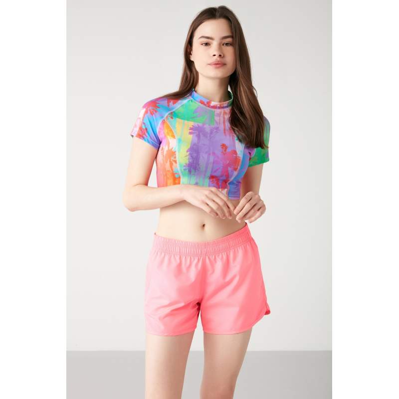 Soft Pocket Elastic Waist Short Shorts