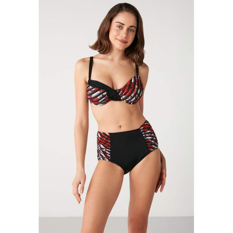 Raudona Extra Patterned Contouring Bikini