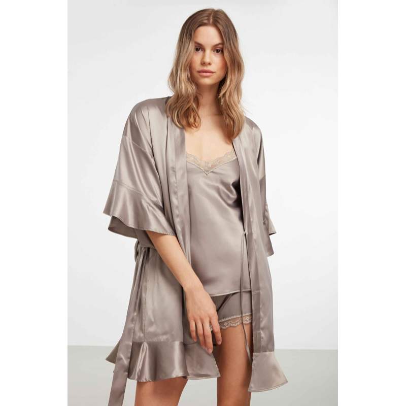 Alisa Satin Dressing Gown