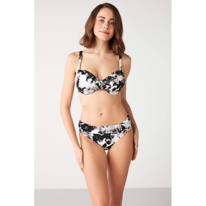 Kelabu Patterned Gathering Bikini Kelabu Patterned Gathering Bikini