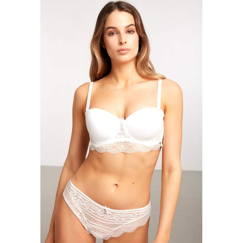 Bridal Strapless Lace Bra