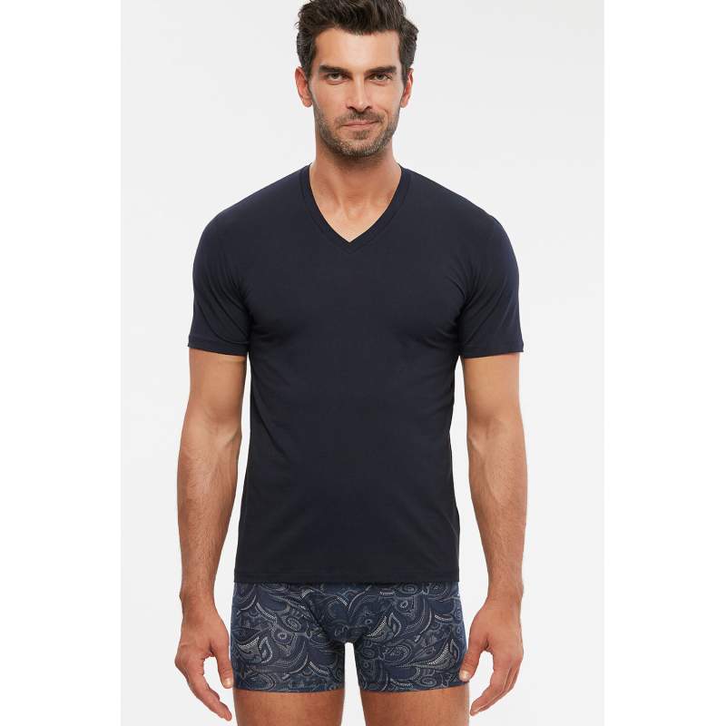 Antonio V Neck Cotton Mens Tshirt
