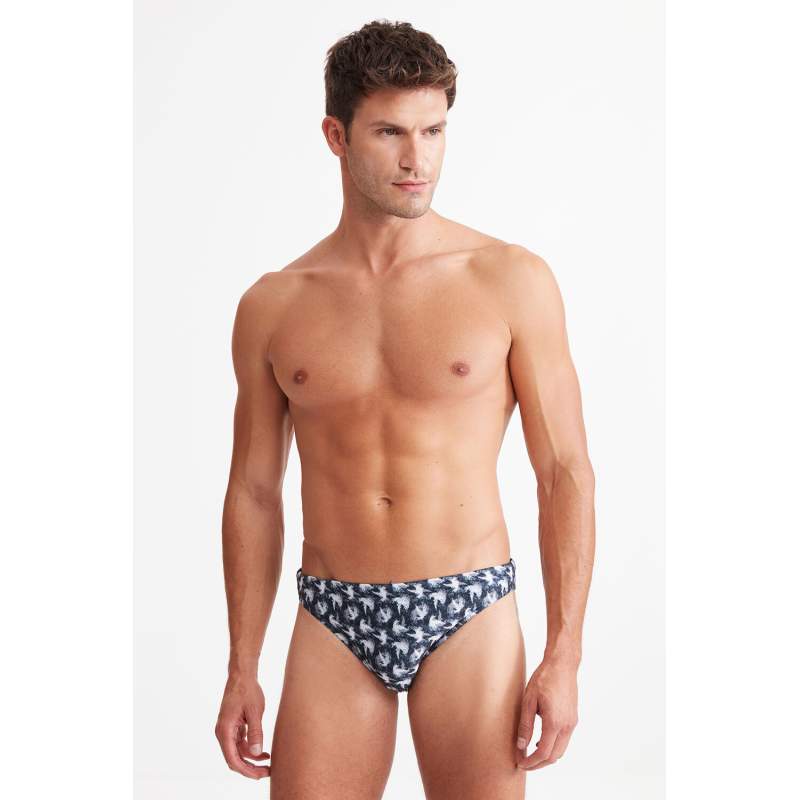 Birds Swallowç Pattern Thong Swimwear