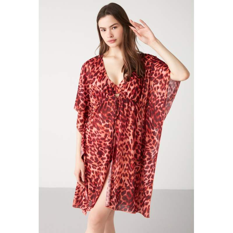 Lohem Leopard Patterned Short Dress