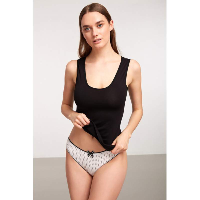 Basic Singlet Cotton Thick Strap Undershirt