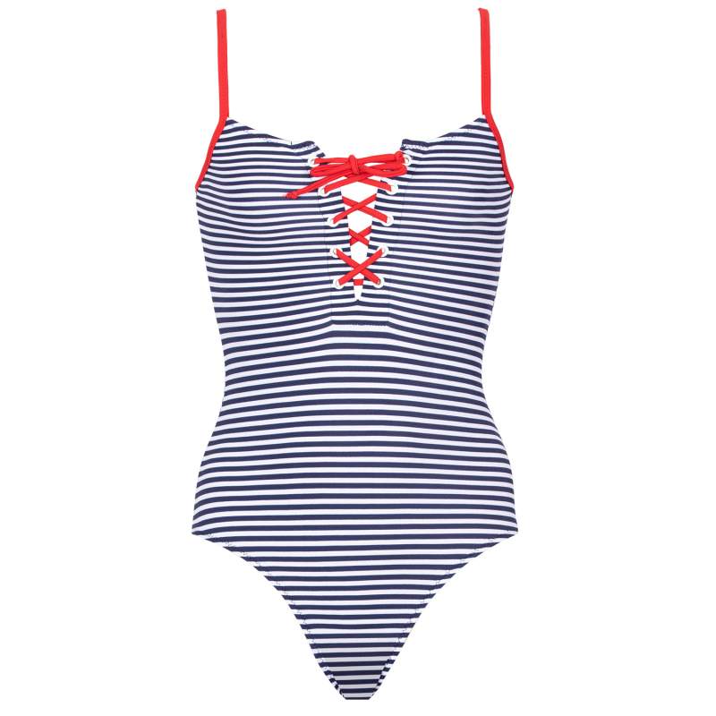 Jena Ç Striped Contrast Stripe Ç Kids Swimwear