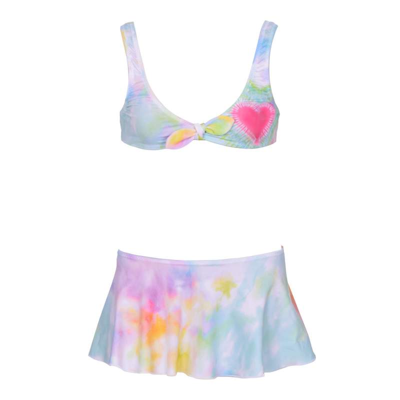Ariana Batik Heart Printed Skirt Bikini