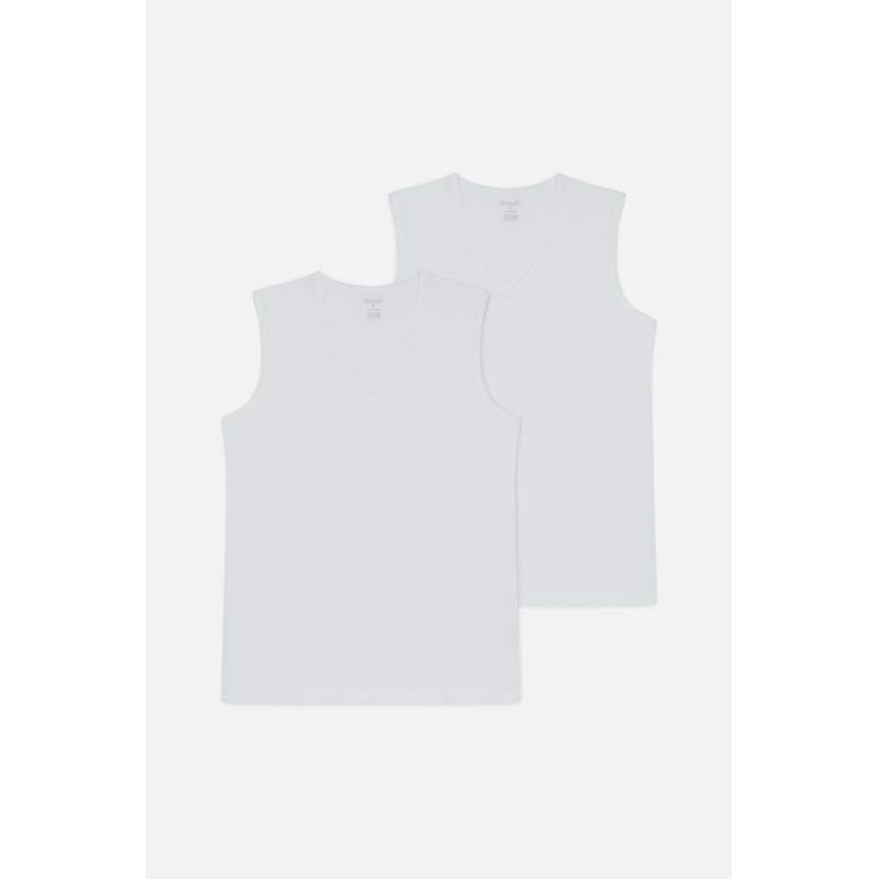 Barry V-Neck Cotton 2-pack Mens Athlete