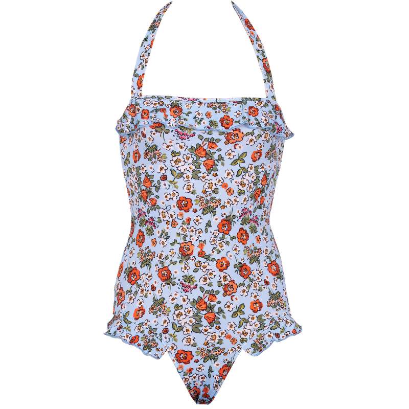 Fiona Flower Pattern Kids Swimsuit