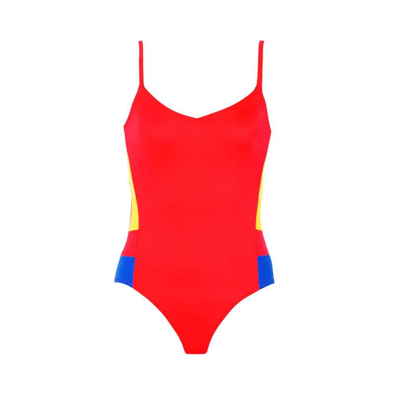 Viva Contrast Tie Girl's Swimwear