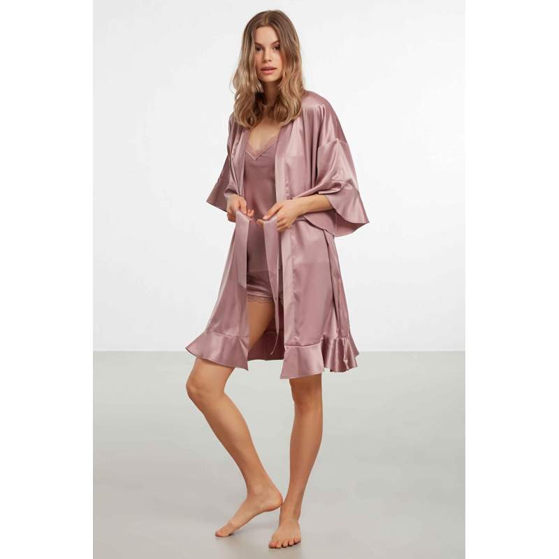 Alisa Satin Dressing Gown