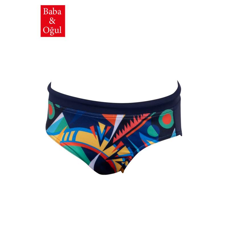 Dami Patterned Childrens Slip Swimsuit