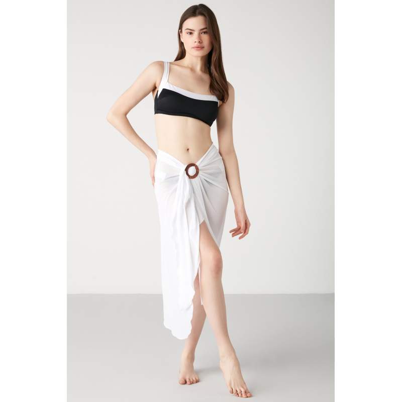 Trempre Flat Color Buckle Detailed Pareo Trempre Flat Color Buckle Detailed Pareo