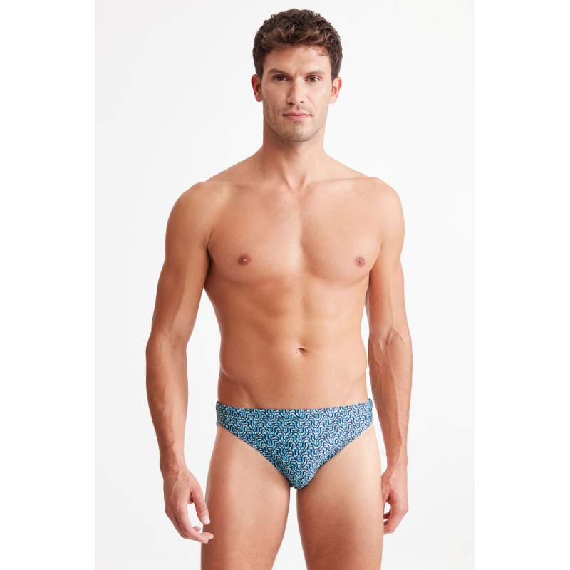 Anse Geomertri KüçüK Pattern Thong Swimsuit