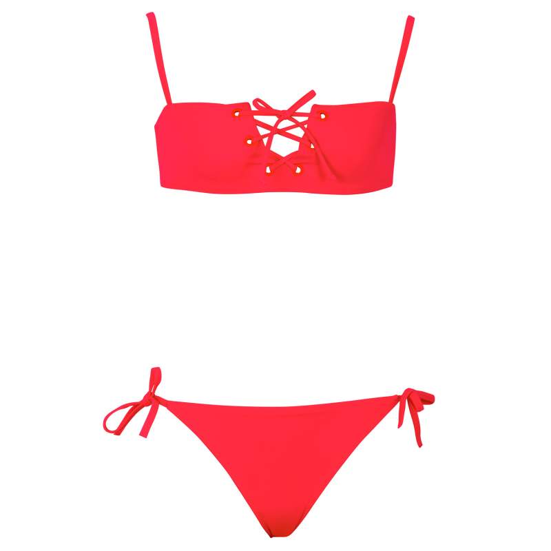 Loretta Neon Colored Kids Bikini Set