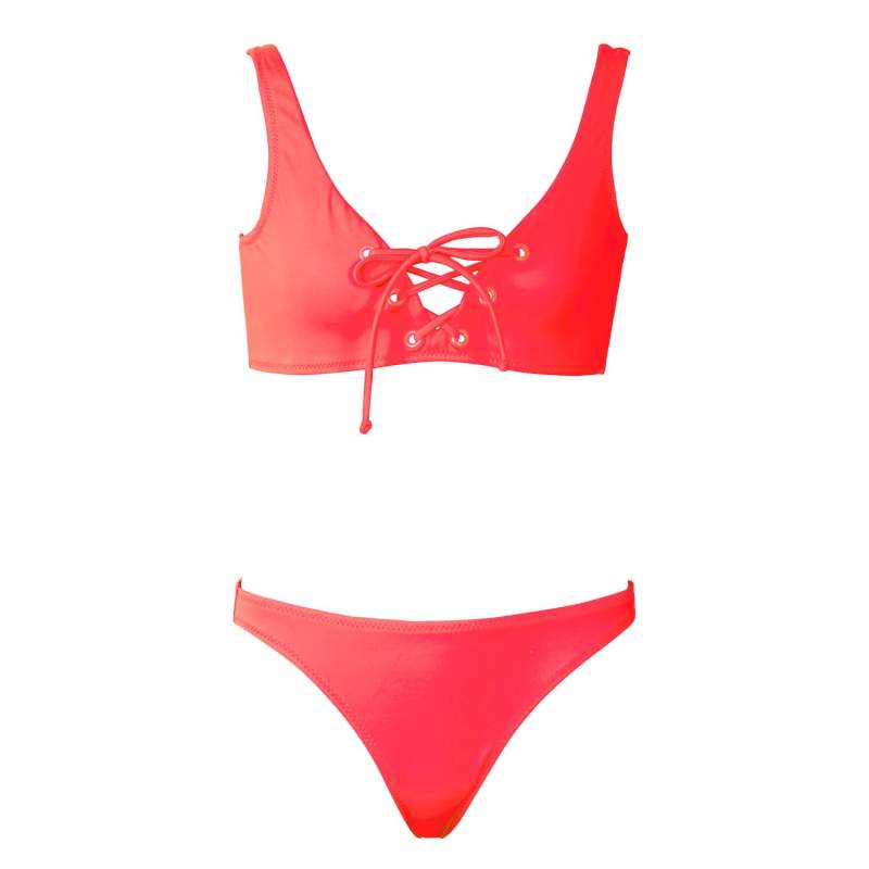 Lolita Neon Colored Girls Kids Bikini Set
