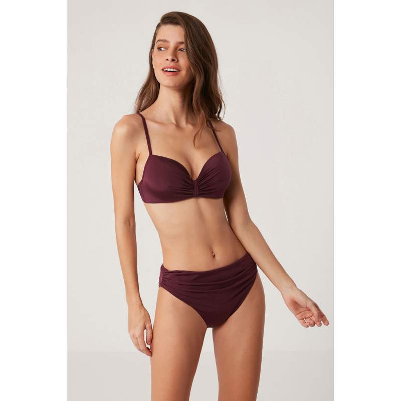 Warm Straight Color Filled Bikini