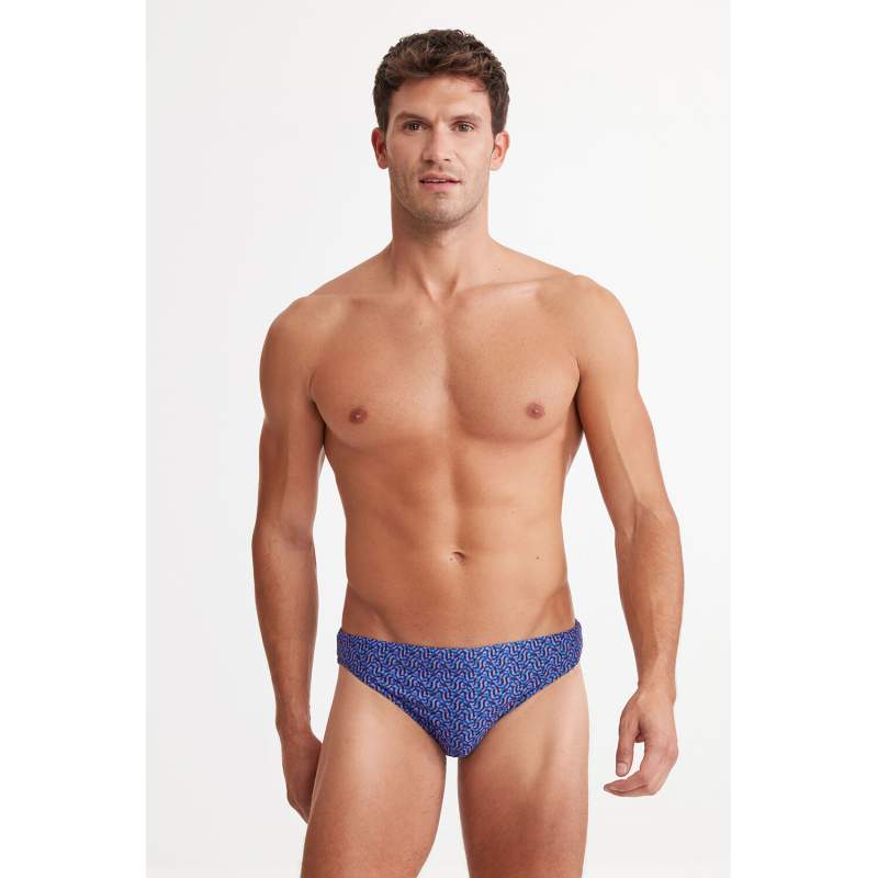 Anse Geomertri KüçüK Pattern Thong Swimsuit