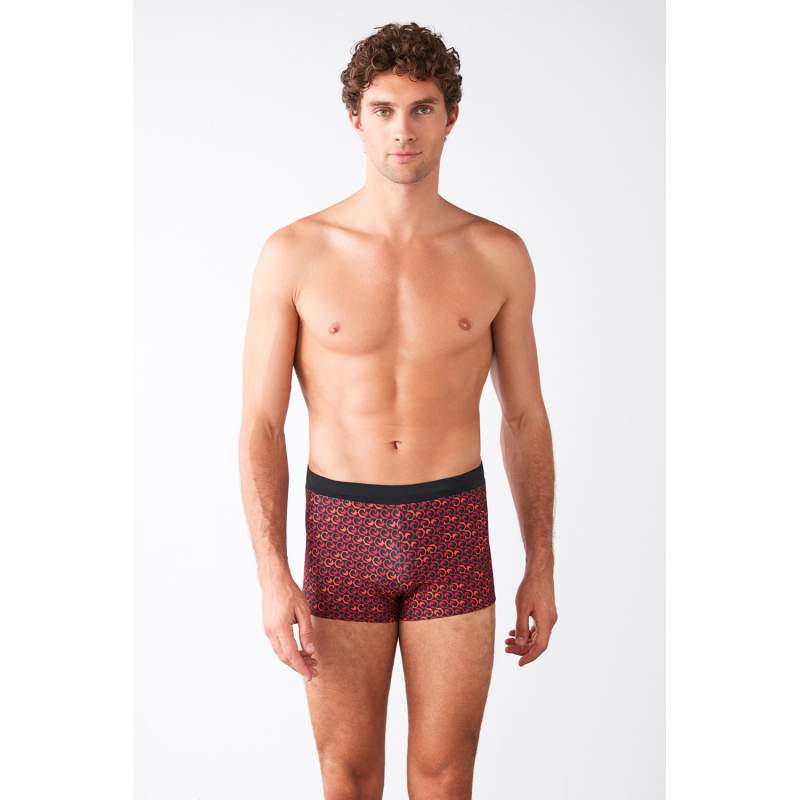 Wave Patterned Lyc Shorts