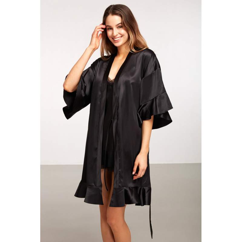 Alisa Satin Dressing Gown