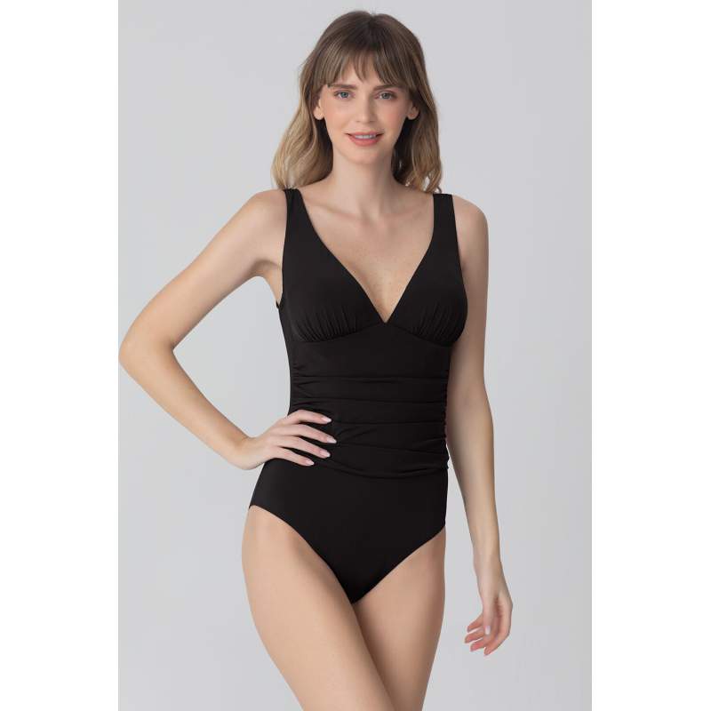 Warmen Draped Gathering Swimwear