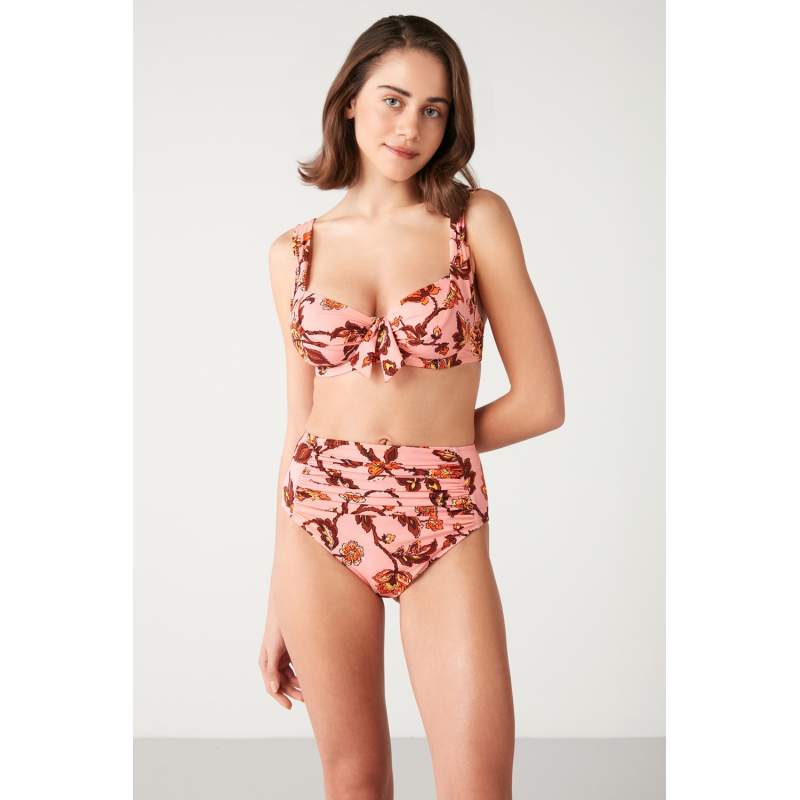 Cany Patterned High Waist Bikini