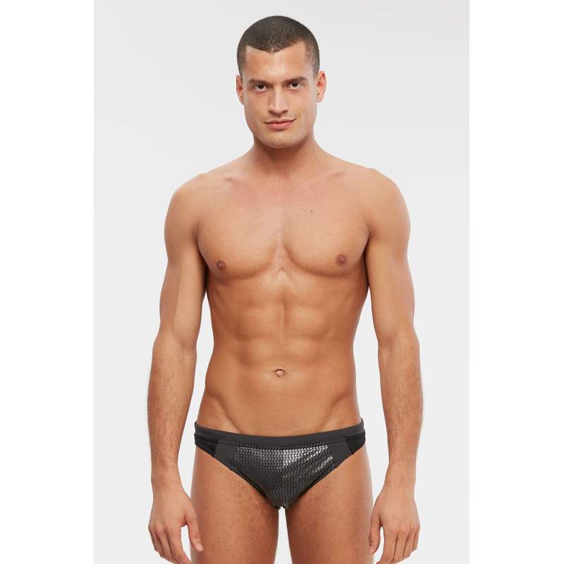 Bright Detailed Thong Swimsuit